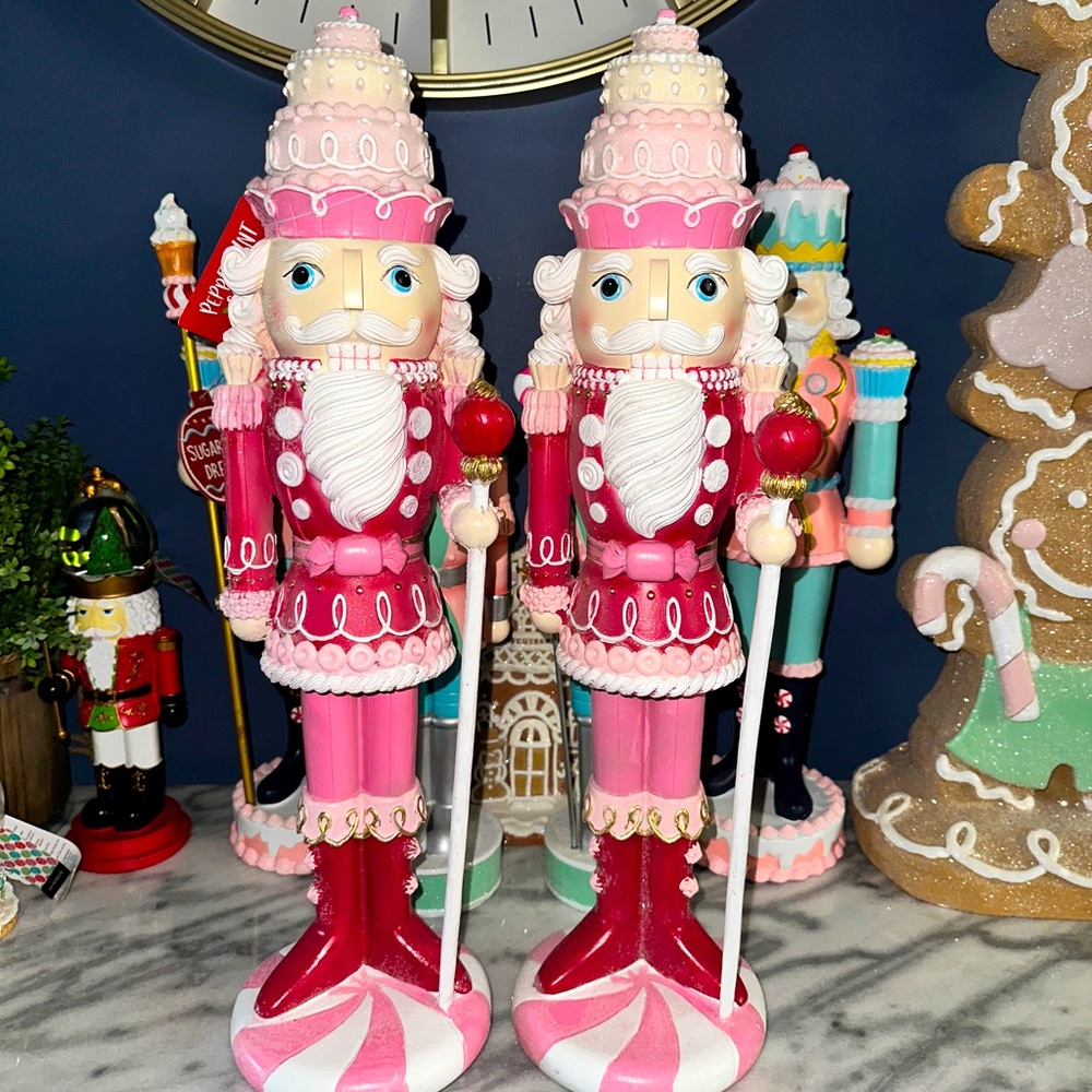 Holiday Candyland nutcracker set of 2
